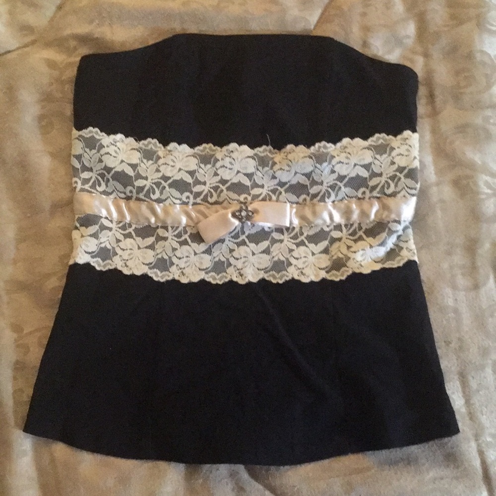 Fashion Magazine black tube top